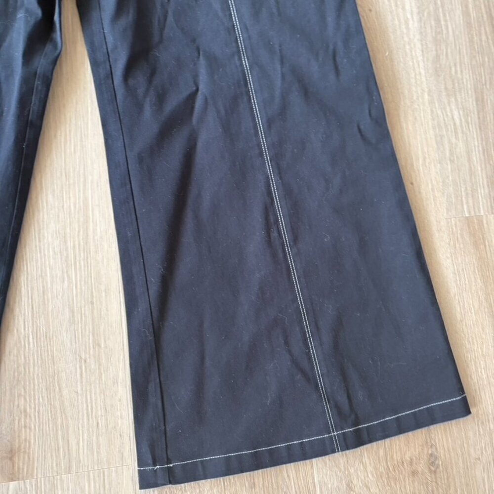 La Ligne Caro Pant Black wide leg cotton Size 10 - Picture 4 of 9